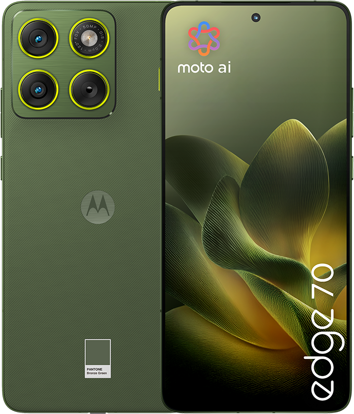MOTOROLA Edge 70 12/512 GB Sötétzöld Kártyafüggetlen Okostelefon