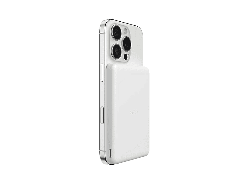 POWER BANK BELKIN POWERBANK MAGNETICO 7,5W 5K 5.000 mAh, Bianco