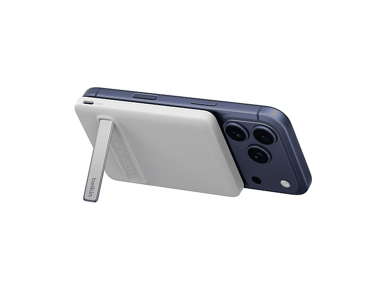 POWER BANK BELKIN POWERBANK MAGNETICO QI2 15W 5K CON KICKSTAND 5.000 mAh, Bianco