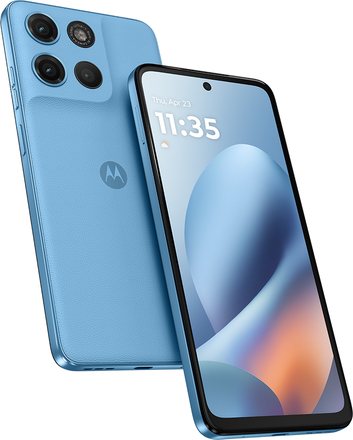 MOTOROLA Moto G17 Power 8/256 GB DualSIM Világoskék Kártyafüggetlen Okostelefon