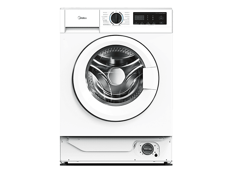 Lavadora secadora integrable - Midea MFA06W90BA/W-ES, 9 kg de lavado, 6 secado, Sin panelar