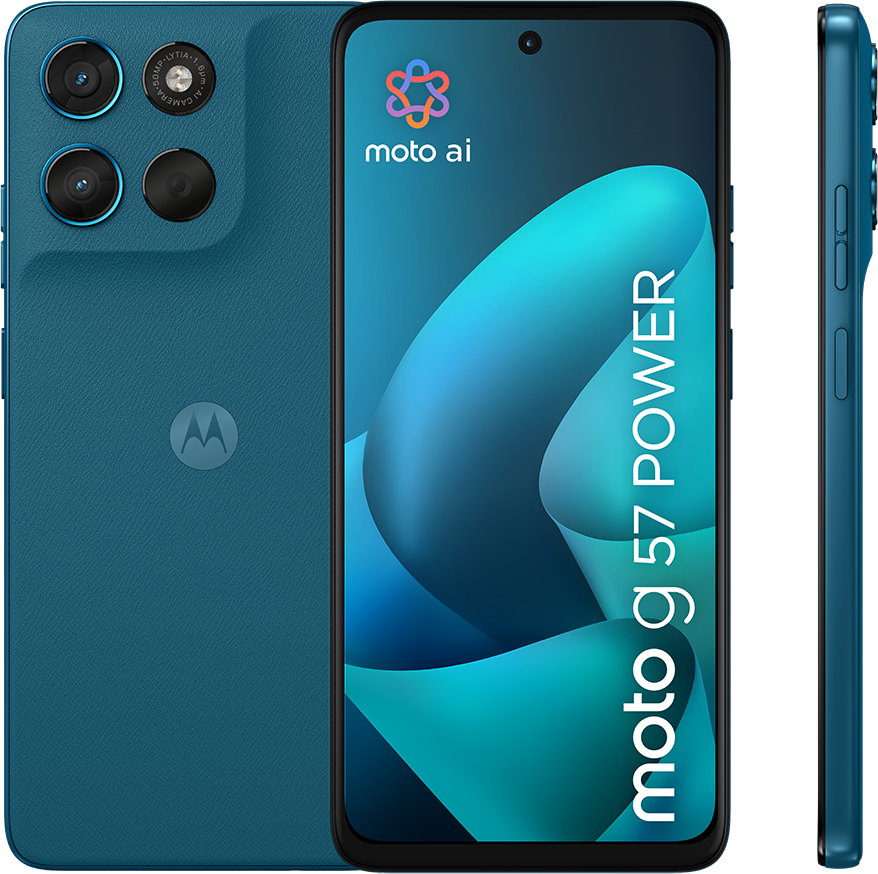 MOTOROLA Moto G57 Power 8/256 GB Sötétkék Kártyafüggetlen Okostelefon