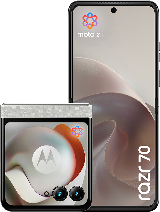 MOTOROLA Razr 70 8/256 GB Fehér Kártyafüggetlen Okostelefon
