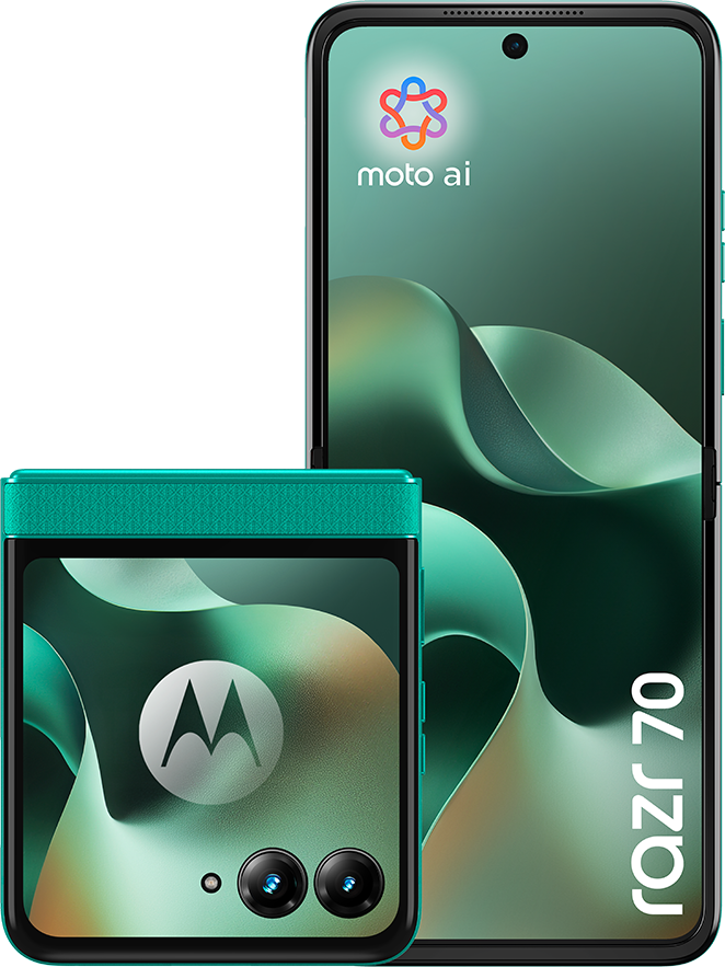 MOTOROLA Razr 70 8/256 GB Zöld Kártyafüggetlen Okostelefon