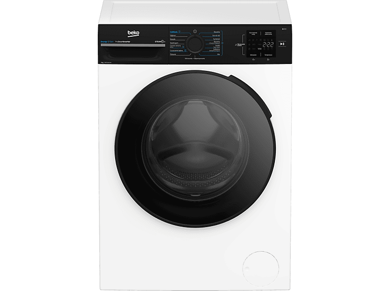 Pralka BEKO b300 BM3WFSU39415WBDC 9kg 1400obr EnergySpin SteamCure StainExpert Higiena+ Inverter