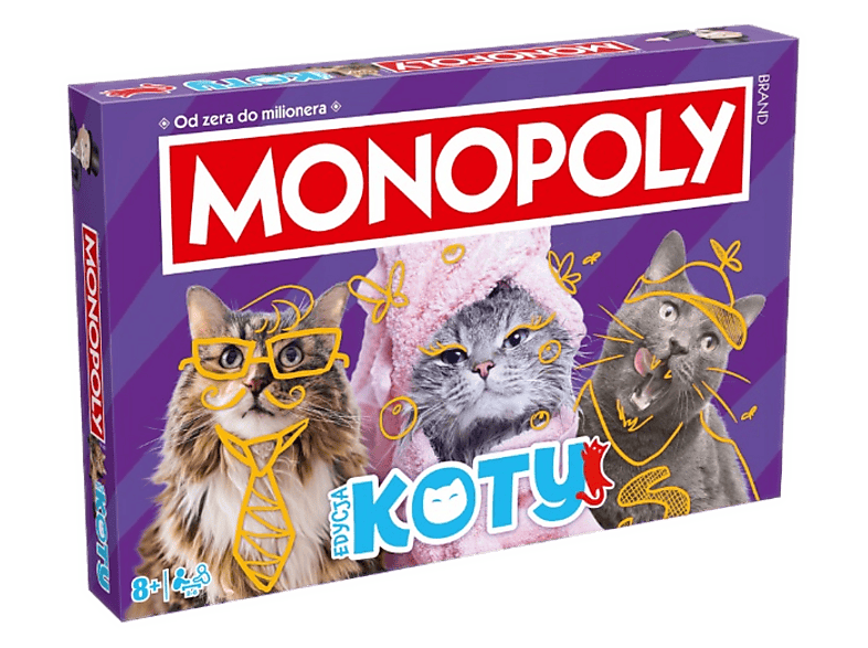 Gra planszowa WINNING MOVES Monopoly Koty 2025 Wielokolorowy