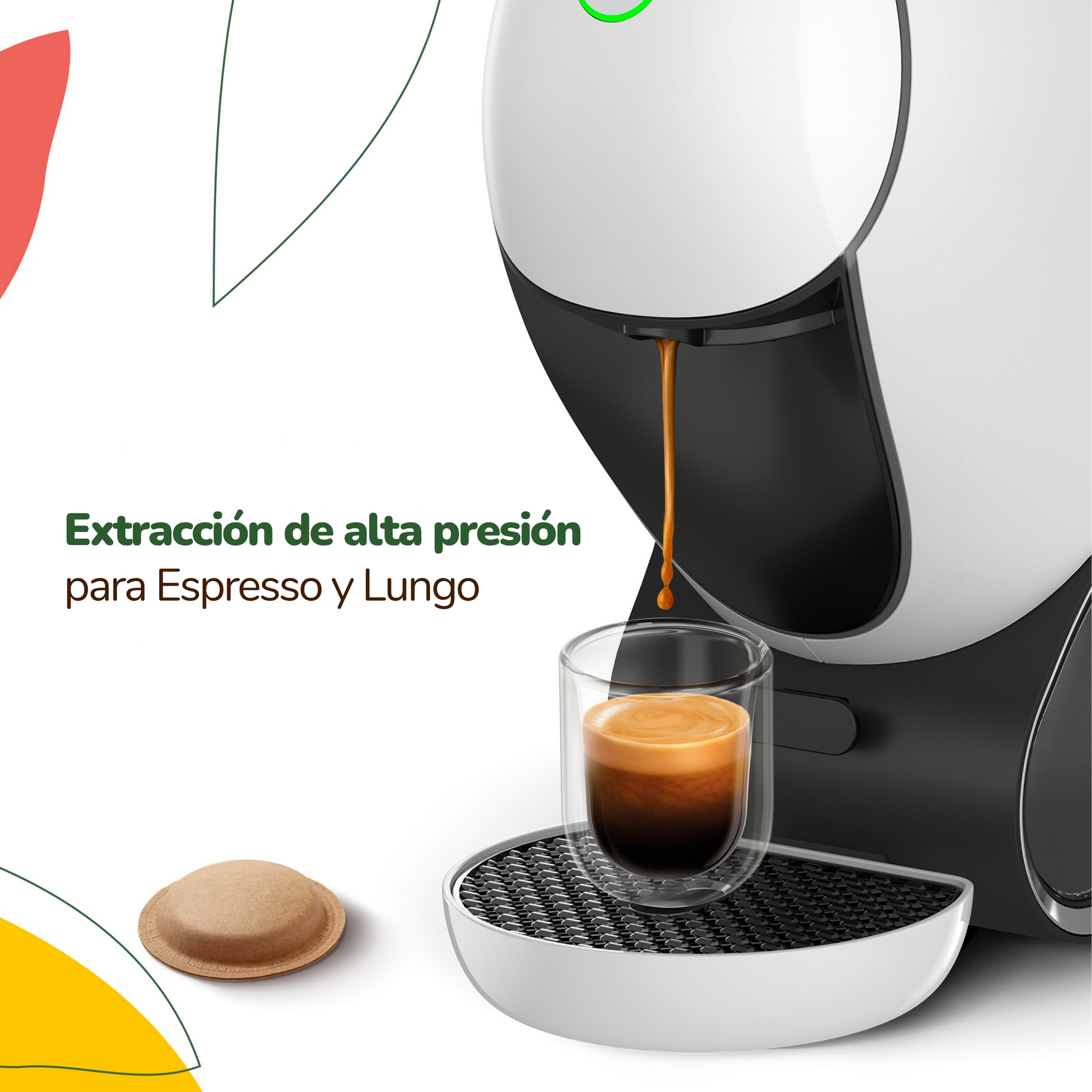 Extracción de alta precisión para expresso y lungo