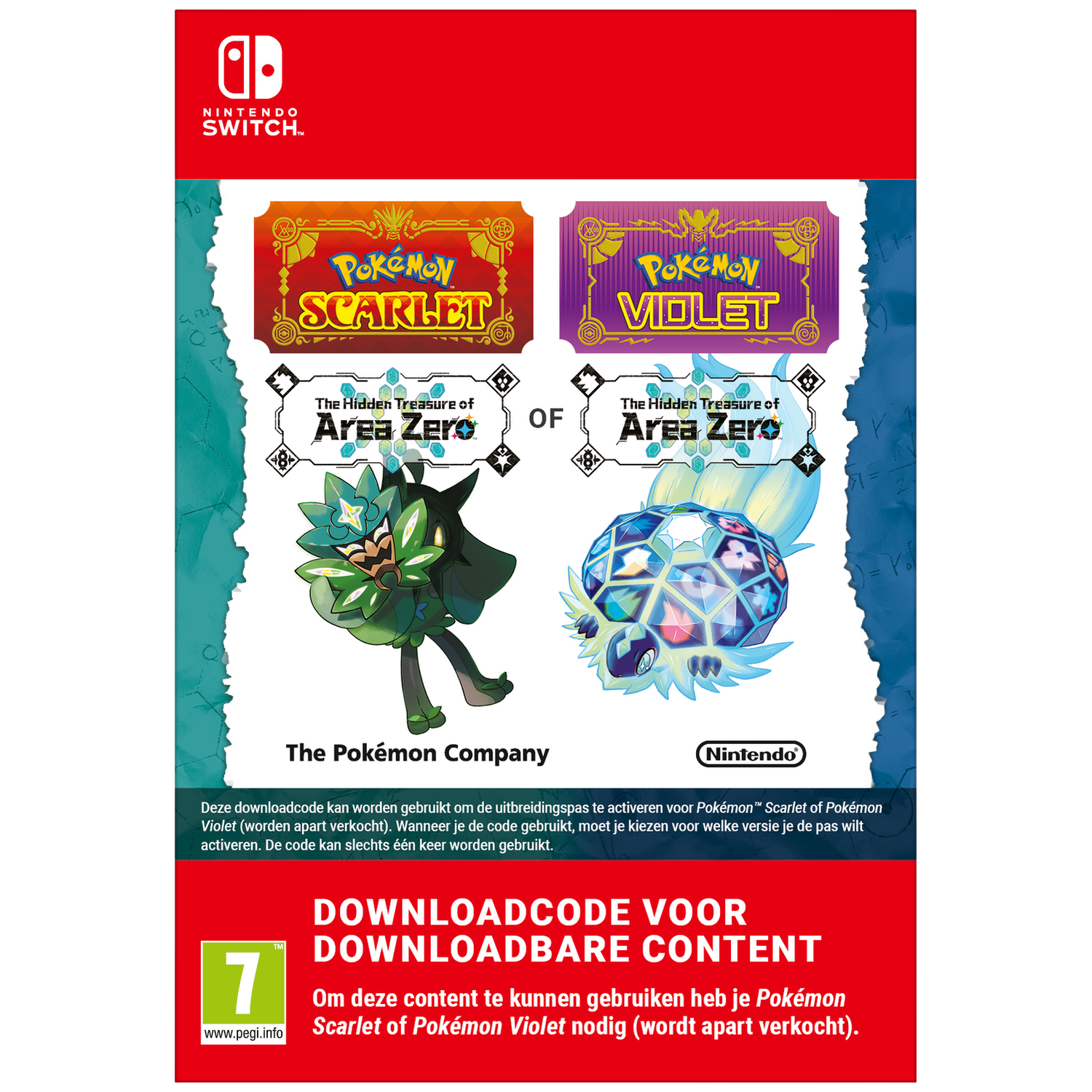 Nintendo Pokémon Scarlet Of Violet: The Hidden Treasure Area Zero (uitbreidingspas) - Switch (download Code)