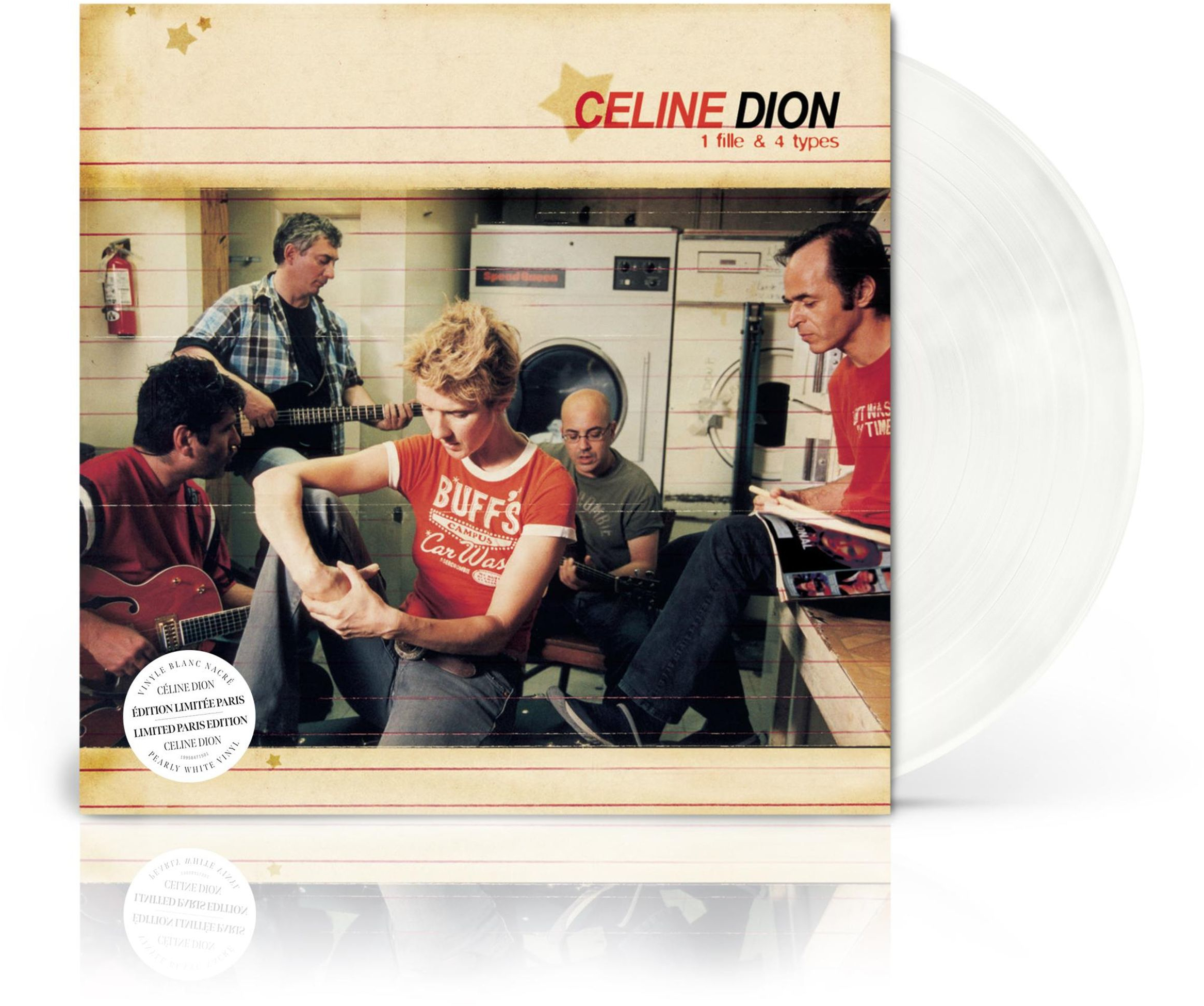 Céline Dion - 1 Fille & 4 Types (Reissue) (Pearl White Vinyl) (Vinyl LP (nagylemez))