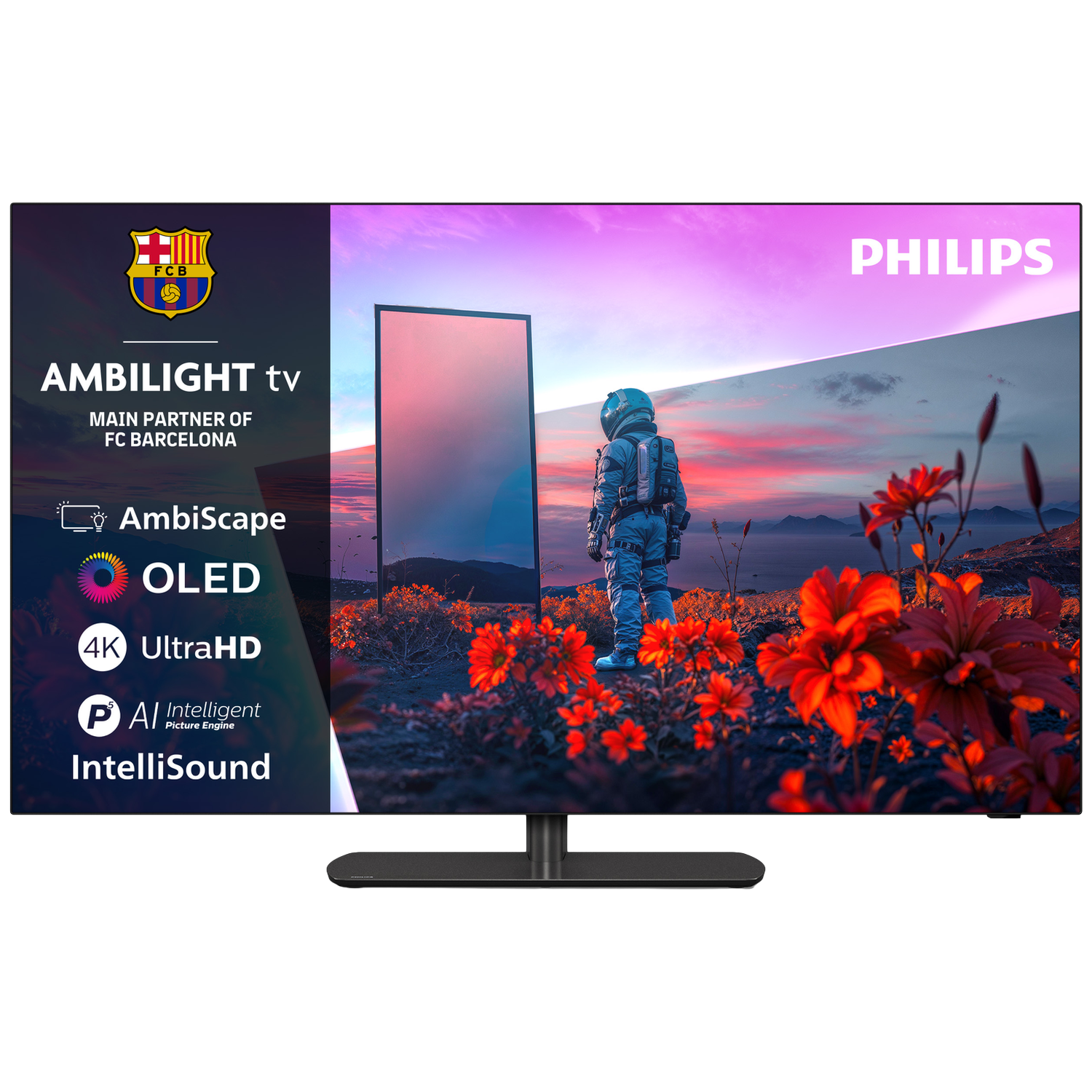 PHILIPS 55OLED811/12 Ambilight TV (2026) Ultra HD 4K OLED-tv 55 inch
