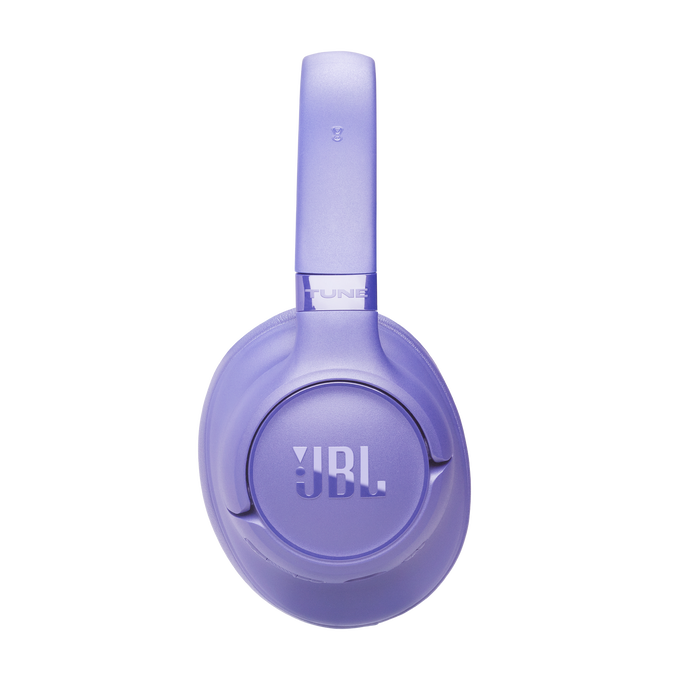 Lila JBL fejhallgató "TUNE" felirattal és JBL logóval.