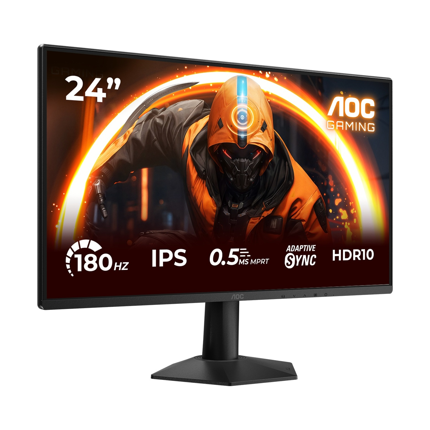 Monitor gaming AOC 24 pollici: 180Hz, IPS, 0,5ms MPRT, Adaptive Sync, HDR10.