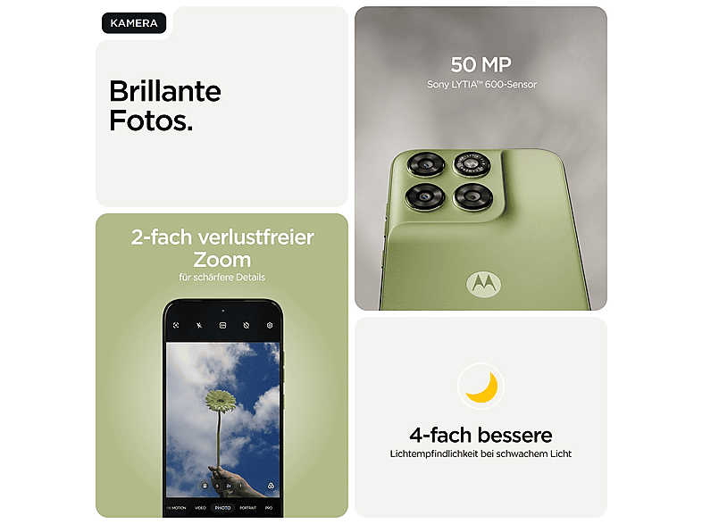 Motorola Moto g67, 128 GB, PANTone Nile, Dual SIM — Foto 4 von 5
