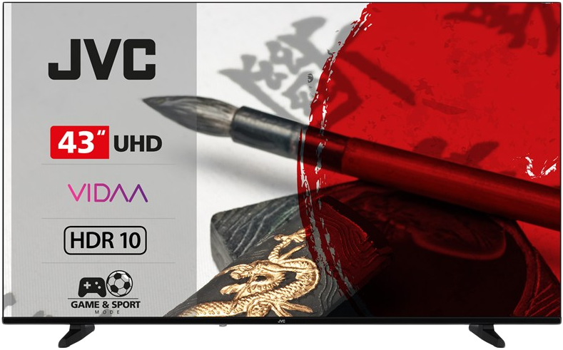 JVC LT43VDF3505 VIDA Smart HDR UHD 4K LED LCD TV, 108 cm