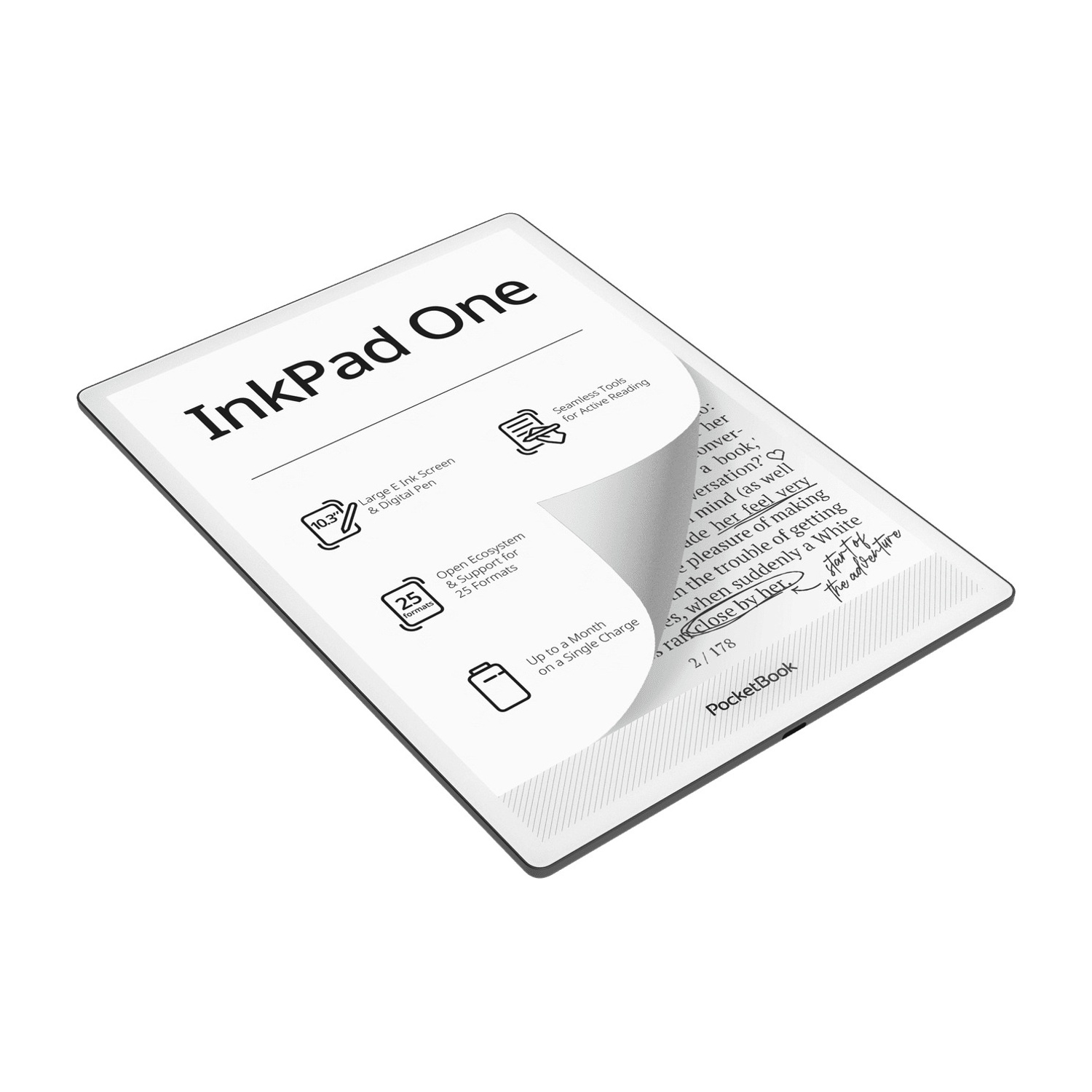 L'e-reader InkPad One ha uno schermo da 10,3 pollici, pennino e lunga durata della batteria.