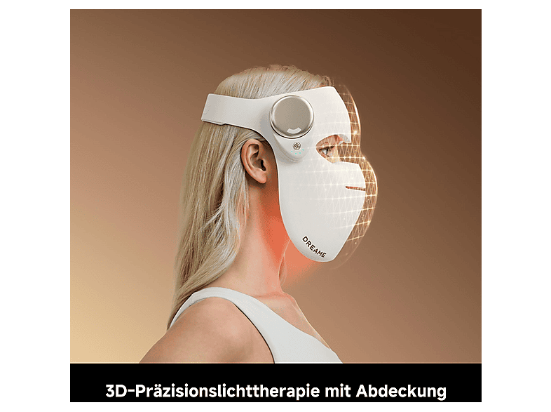 Dreame CHRONA Gesichtsmaske, 4+1 Photonentherapie und 280 Präzisions-LEDs , Weiß — Foto 5 von 5