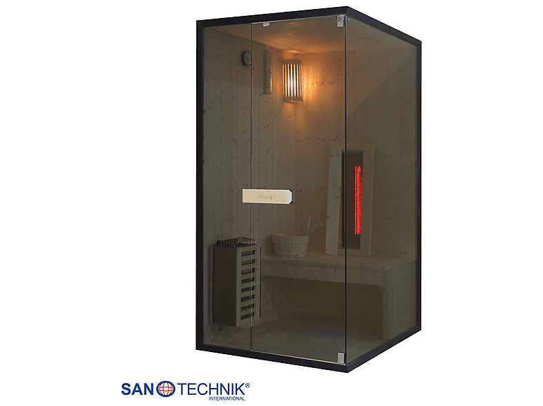 Sanotechnik Glacier S Sauna + Infrarotkabine für 1 Person 100x120x200 cm (3,6 kW) — Foto 2 von 5