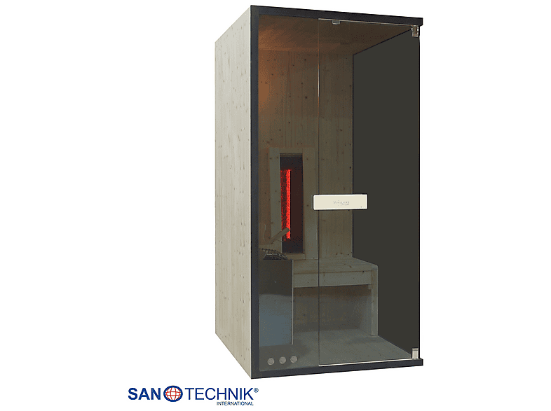 Sanotechnik Glacier S Sauna + Infrarotkabine für 1 Person 100x120x200 cm (3,6 kW) — Foto 3 von 5