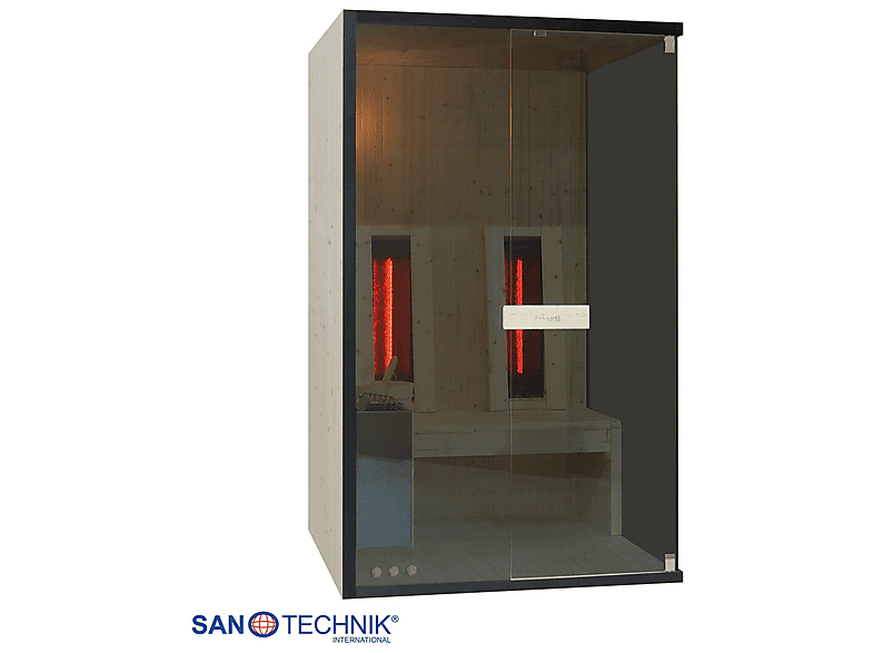 Sanotechnik Glacier M Sauna + Infrarotkabine für 2 Personen 120x120x200 cm (3,6 kW) — Foto 3 von 5
