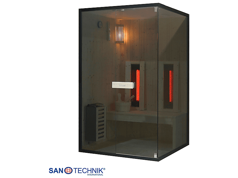 Sanotechnik Glacier M Sauna + Infrarotkabine für 2 Personen 120x120x200 cm (3,6 kW) — Foto 2 von 5