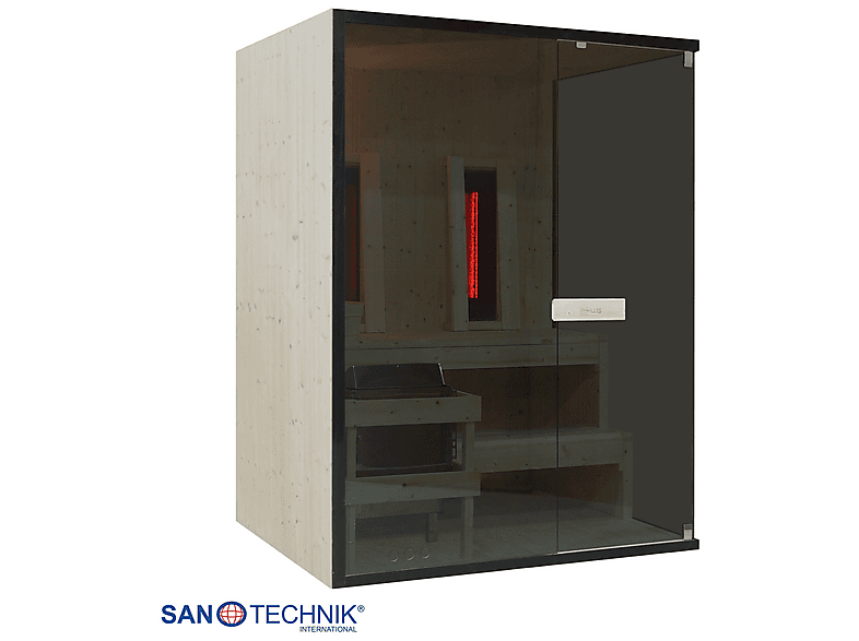 Sanotechnik Glacier L Sauna + Infrarotkabine für 2-3 Personen 150x120x200 cm (4,5 kW) — Foto 2 von 5