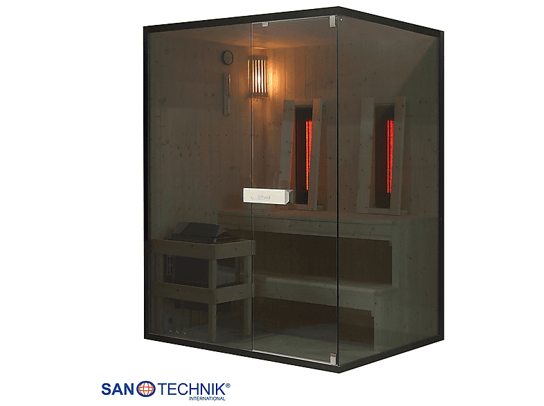 Sanotechnik Glacier L Sauna + Infrarotkabine für 2-3 Personen 150x120x200 cm (4,5 kW) — Foto 3 von 5