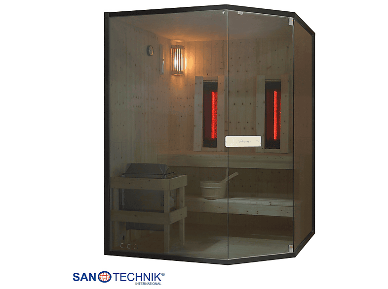 Sanotechnik Glacier XL Sauna + Infrarotkabine für 2-3 Personen 150x150x200 cm (6 kW) — Foto 3 von 5