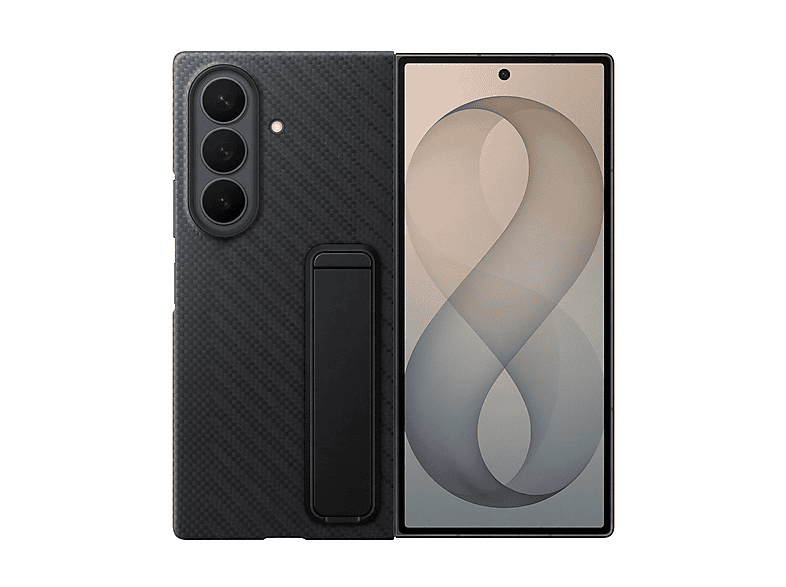 SAMSUNG Carbon Standing Case COVER per Samsung Galaxy Z Fold8 Ultra, Nero