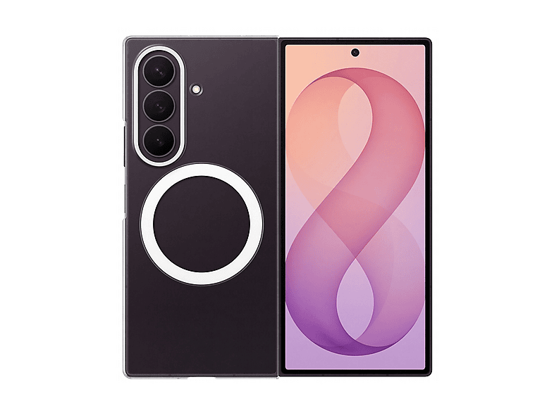 SAMSUNG Clear Magnet Case COVER per Samsung Galaxy Z Fold8 Ultra, Trasparente
