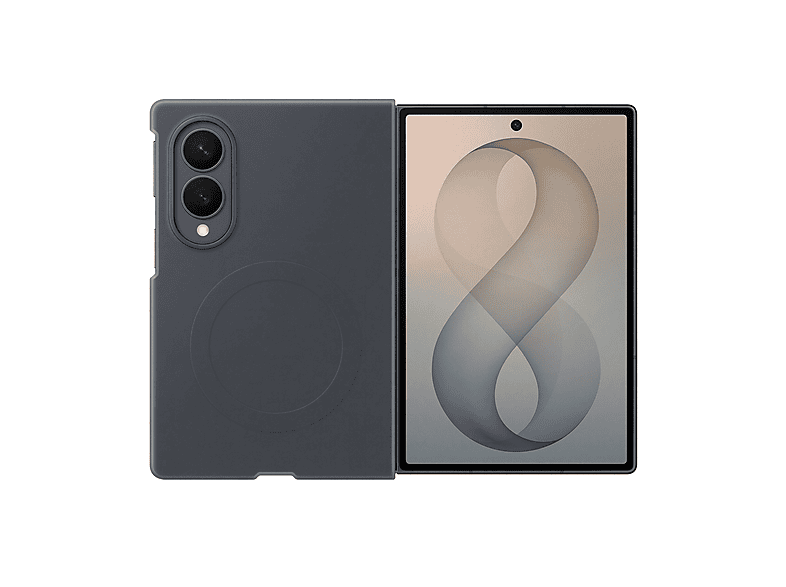 SAMSUNG Silicone Magnet Case COVER per Samsung Galaxy Z Fold8, Nero