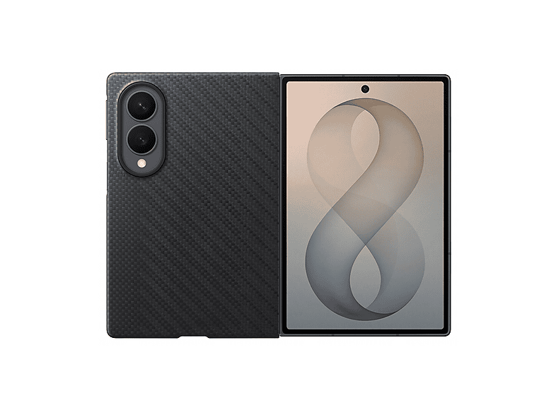 SAMSUNG Carbon Magnet Case COVER per Samsung Galaxy Z Fold8, Nero