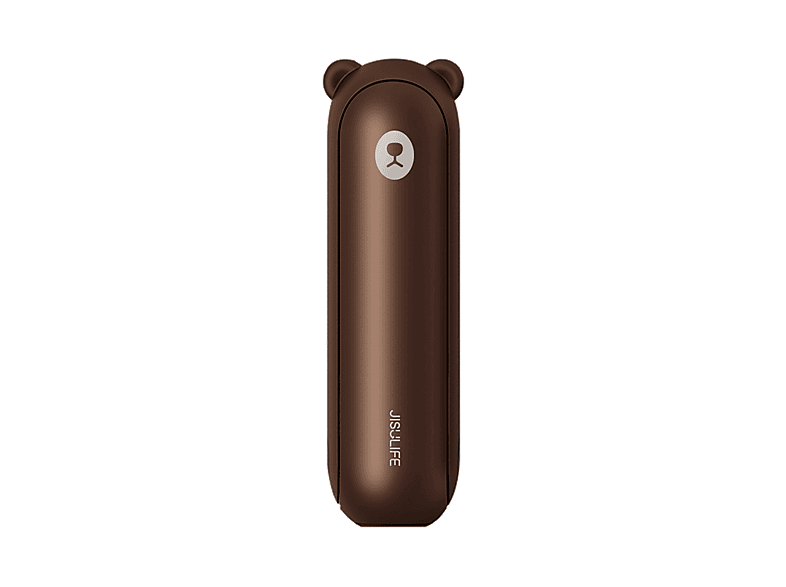 Ventilador portátil - Jisulife Life8 Plus, 10W, 4500 mAh, 3 Velocidades, Hasta 46h Autonomía, Marrón