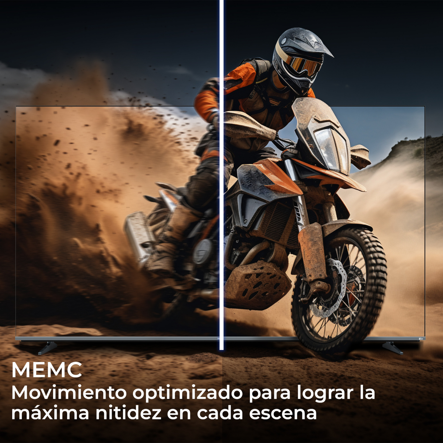 MEMC. Movimiento optimizado para lograr la máxima nitidez en cada escena.