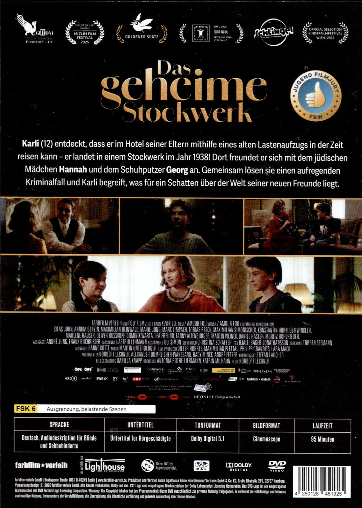 Filmplakat mit Auszeichnungen, Filmtitel, Hauptdarstellern und Inhaltsangabe.