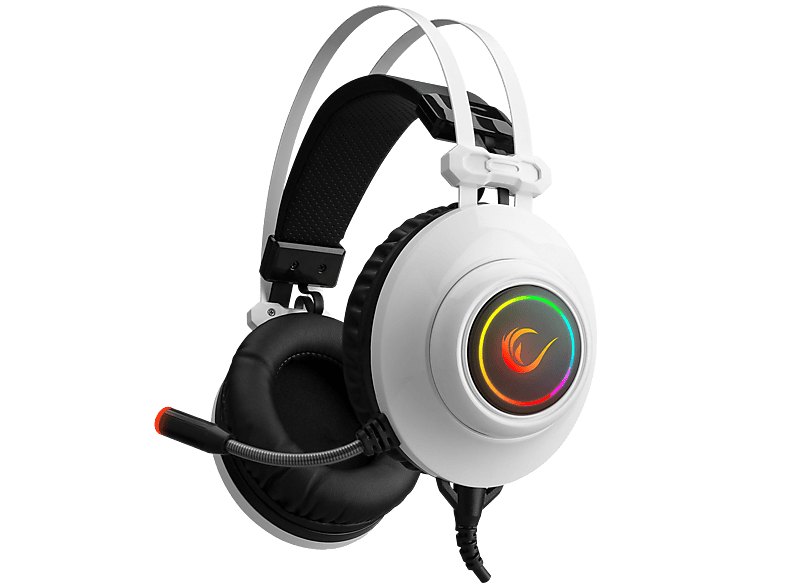 RAMPAGE RM-K1 Pulsar Usb 7.1 Surround+Titreşim RGB Işık Efektli Gaming Kulaklık Beyaz