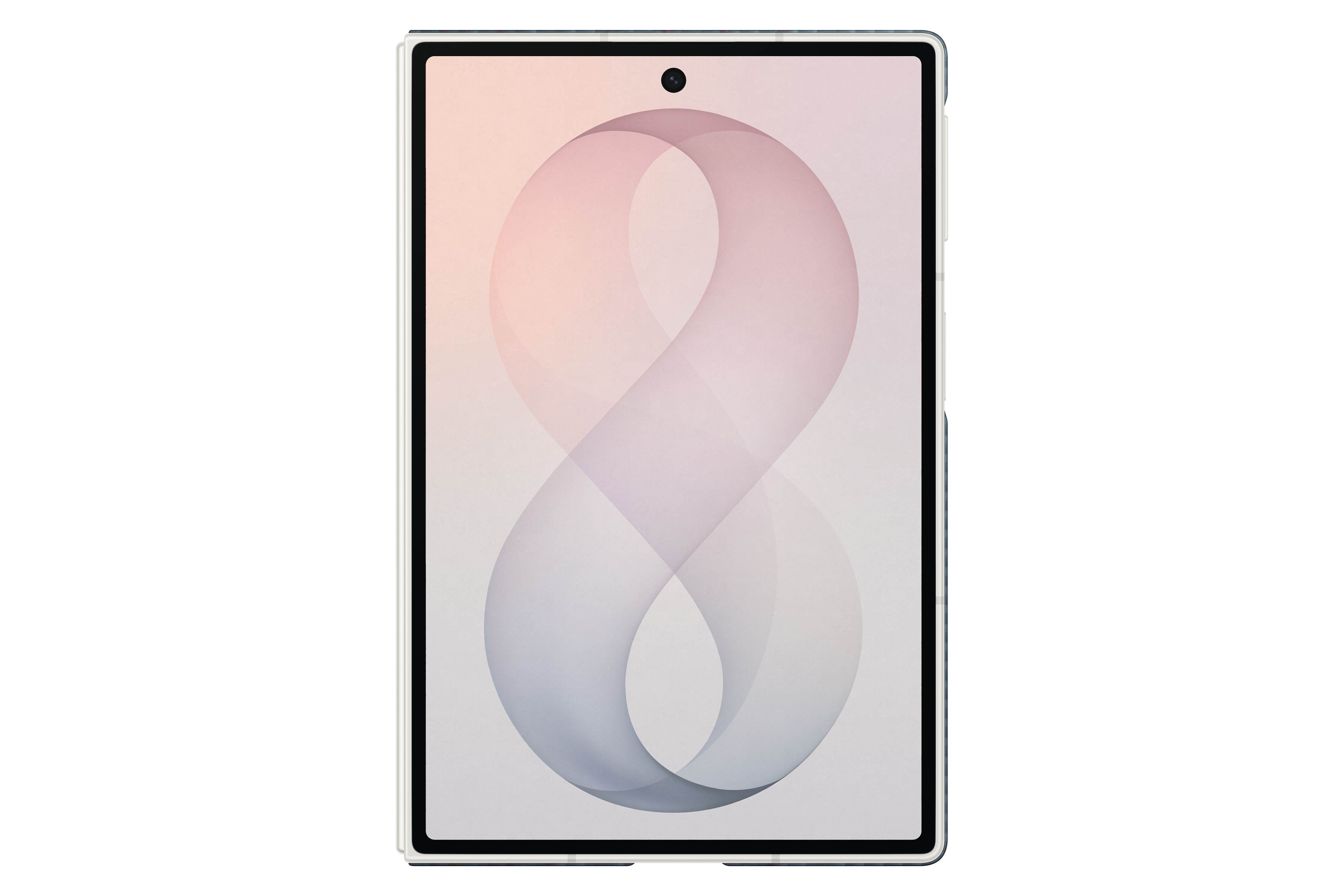 Ein Tablet mit einem achtförmigen Muster auf dem Bildschirm.