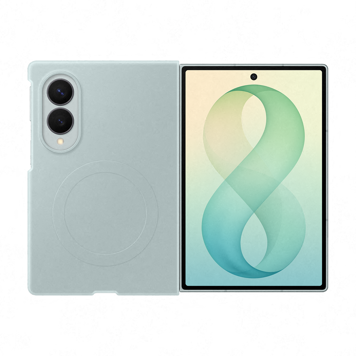 Samsung Silicone Magnet Telefoonhoesje Voor Samsung Galaxy Z Fold8 Groen
