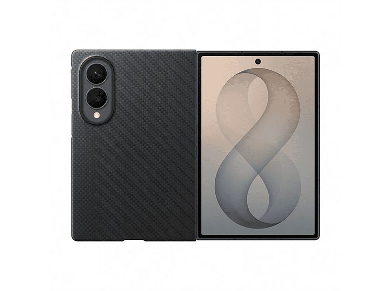Samsung Carbon Magnet Telefoonhoesje Voor Galaxy Z Fold8 Zwart