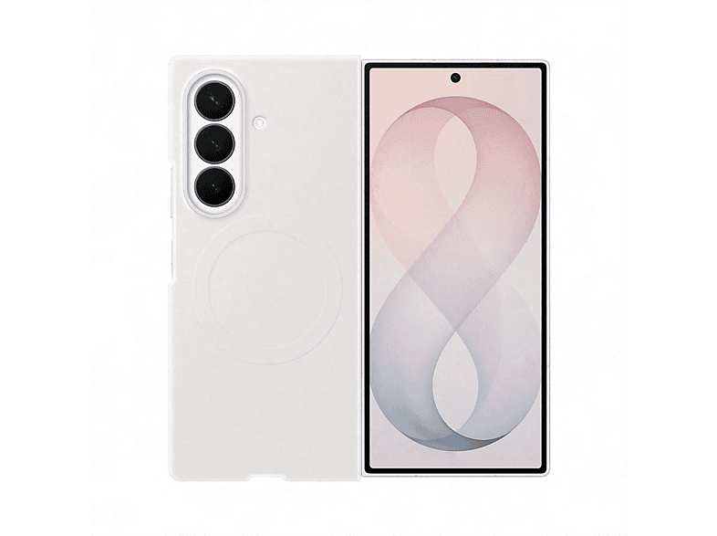 Samsung Silicone Magnet Telefoonhoesje voor Galaxy Z Fold 8 Ultra Wit