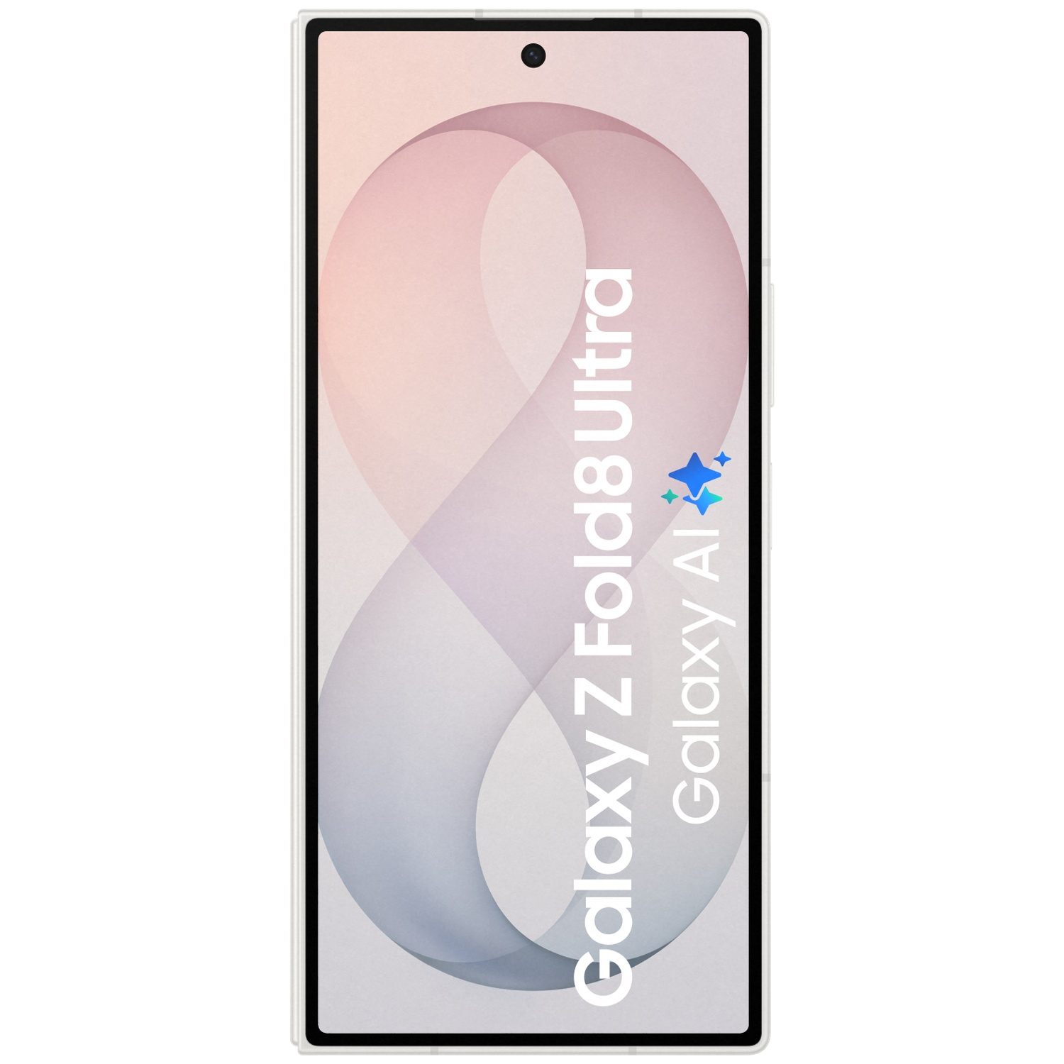A smartphone displaying Galaxy Z Fold8 Ultra and Galaxy AI.