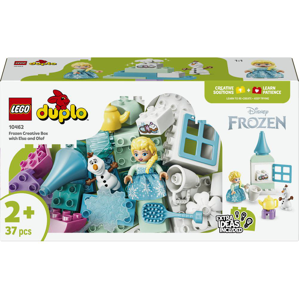 LEGO Duplo Frozen Kreativbox mit Elsa und Olaf, 37 Teile für Kinder ab 2 Jahren.