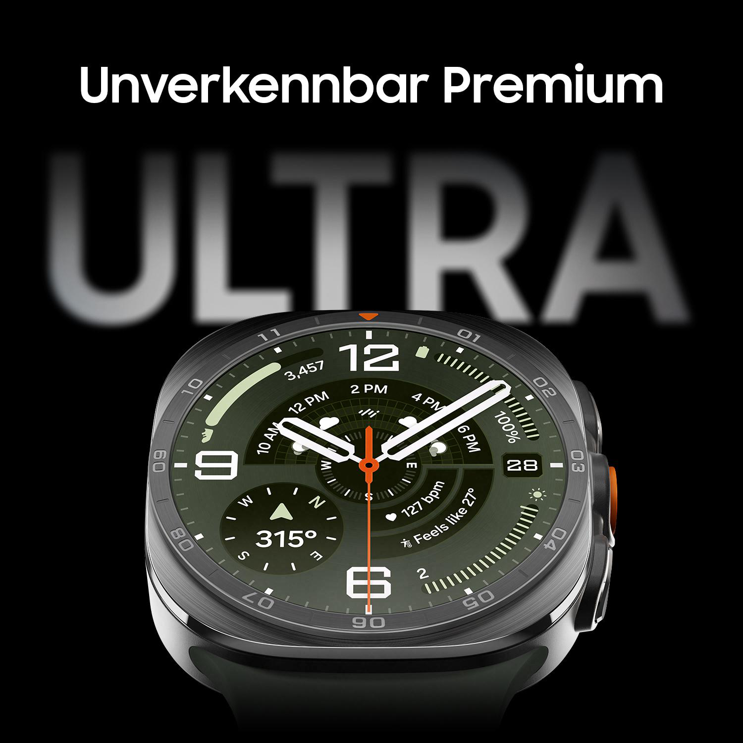 Eine Uhr mit grünem Zifferblatt, die 12:33 Uhr anzeigt.