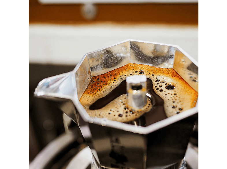 Cafetera tradicional - Bialetti Moka Express+ Café Clásico 250 gr, Aluminio, Plata