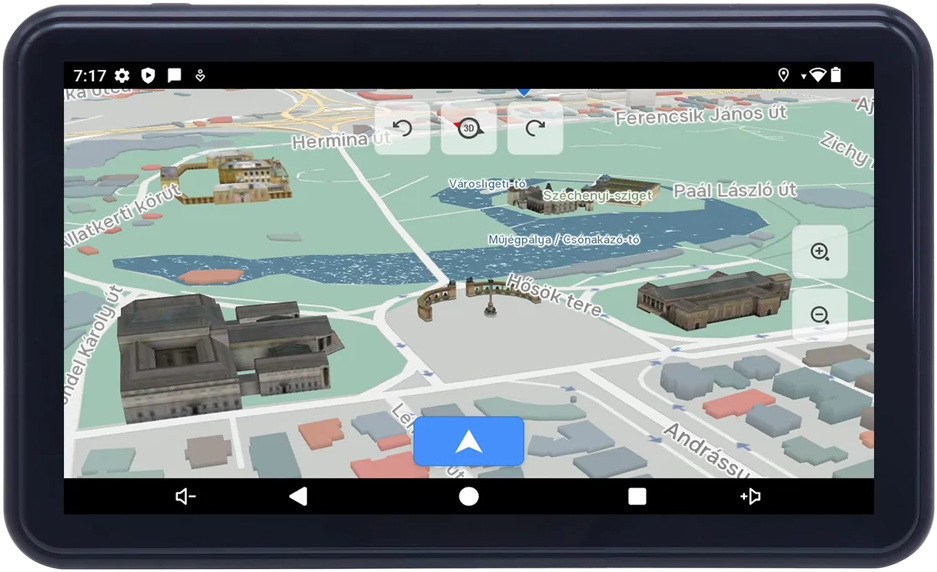 WAYTEQ X995 Pro iGO Android GPS Navigáció (térkép szoftver nélkül) – EU Ready (Car & Truck)