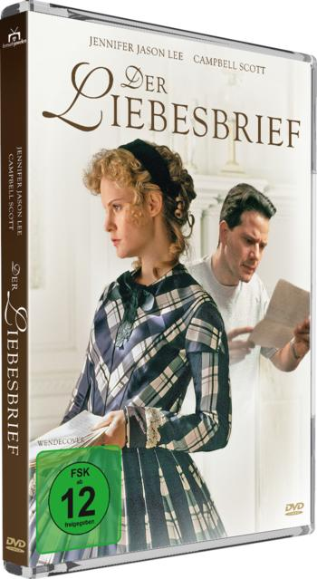 DVD-Hülle mit Jennifer Jason Lee und Campbell Scott, Titel 'Der Liebesbrief'.