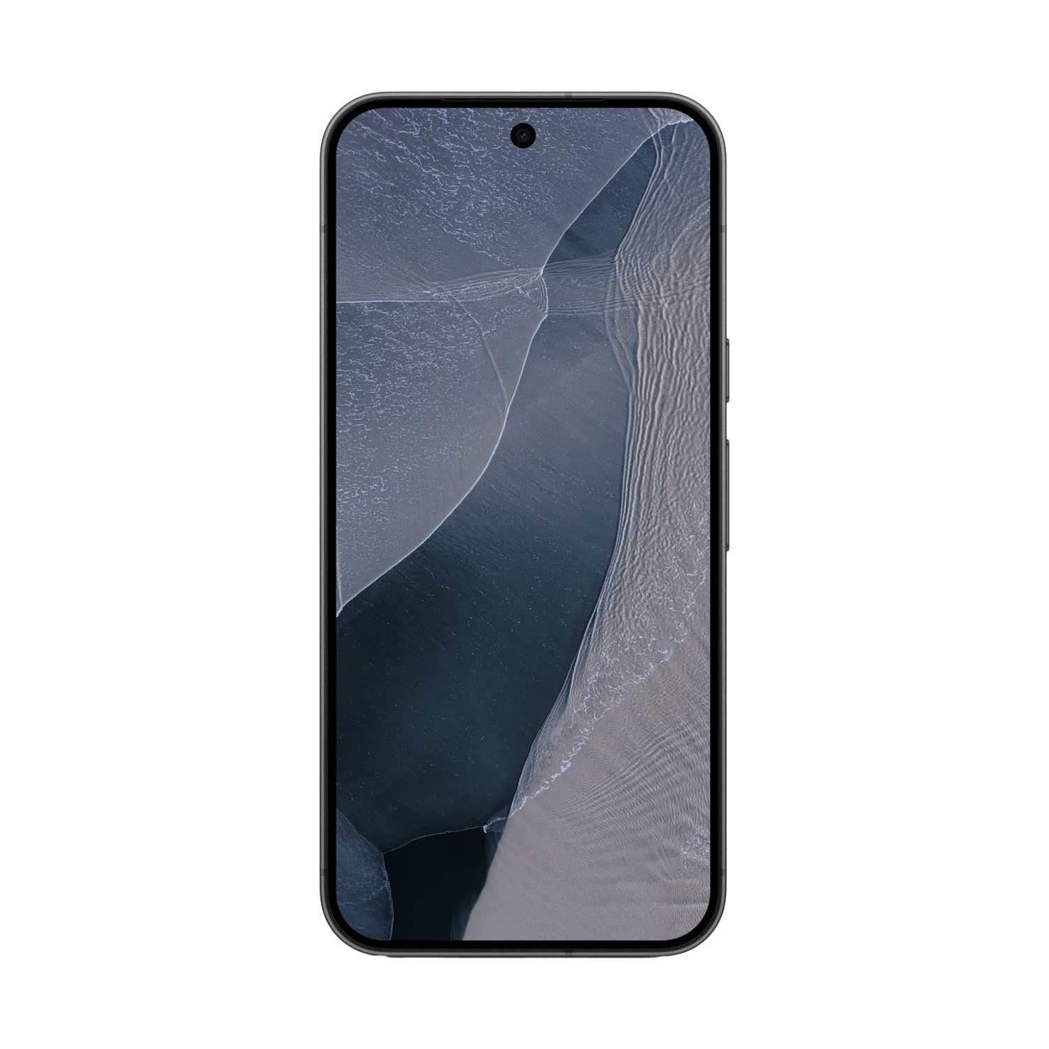 Uno smartphone con un motivo astratto sullo schermo.