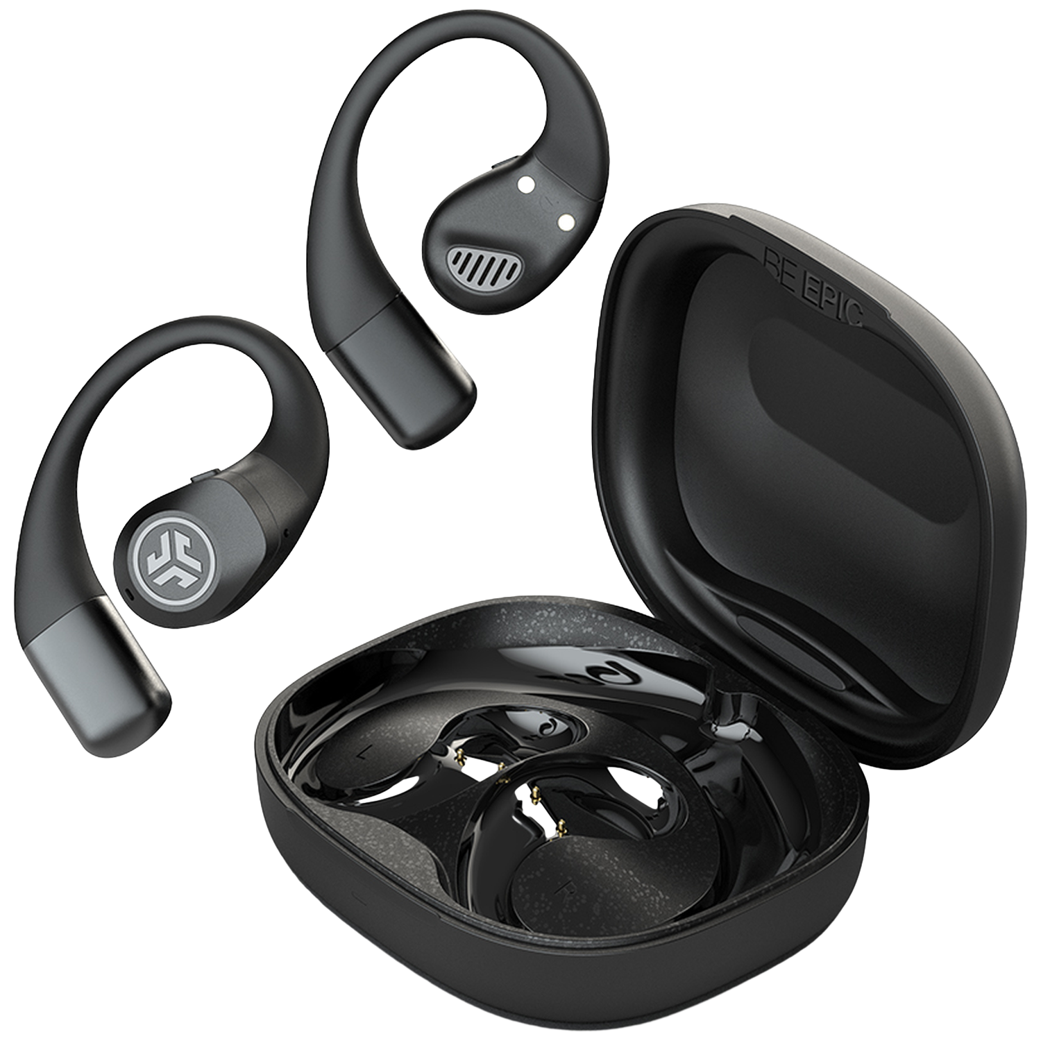 JLAB Epic Open Sport Open-ear Draadloze sport-oordopjes Zwart