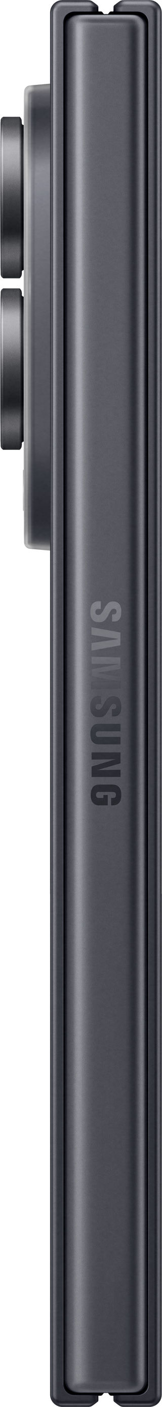 Dunkelgraues Smartphone-Gehäuse mit markanter Samsung-Gravur im Profil.