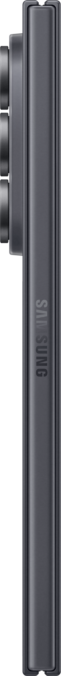 Dunkelgraues Smartphone-Profil mit Kameras und Samsung-Logo.
