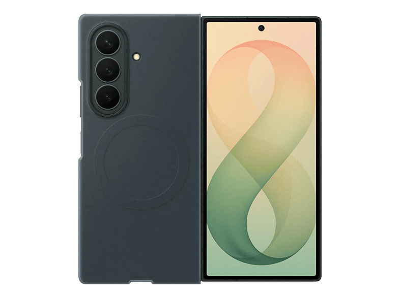 SAMSUNG Silicone Magnet Case, Backcover, Samsung, Galaxy Z Fold8 Ultra, Techno Green